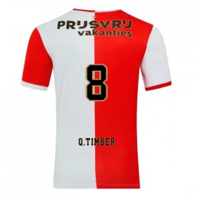Nogometni Dresovi Feyenoord Rotterdam Q. Timber 8 Domaći 2025-26 Kratkih Rukava